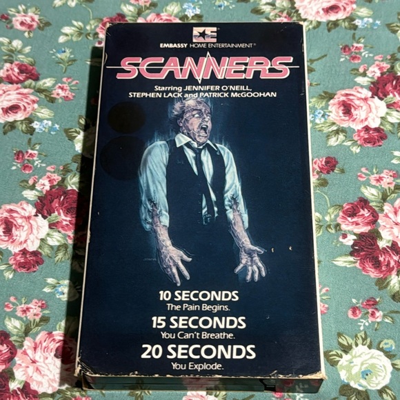 SCANNERS 📼 VHS movie 🍿 cult classic horror! Used, plays great. 1981 Vintage 💫 - Picture 1 of 5